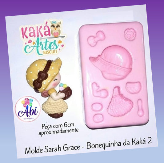 Molde de Silicon Sarah Grace - Bonequinha da Kaka 2