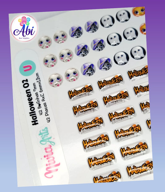 Adhesivos Resinados Nivia Arts Halloween 02