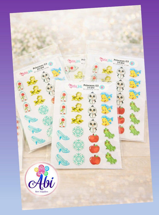 Adhesivos Resinados Nivia Arts Princesas 03