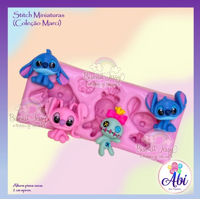 Molde de Silicon Stitch Miniaturas Biscuit Jessy