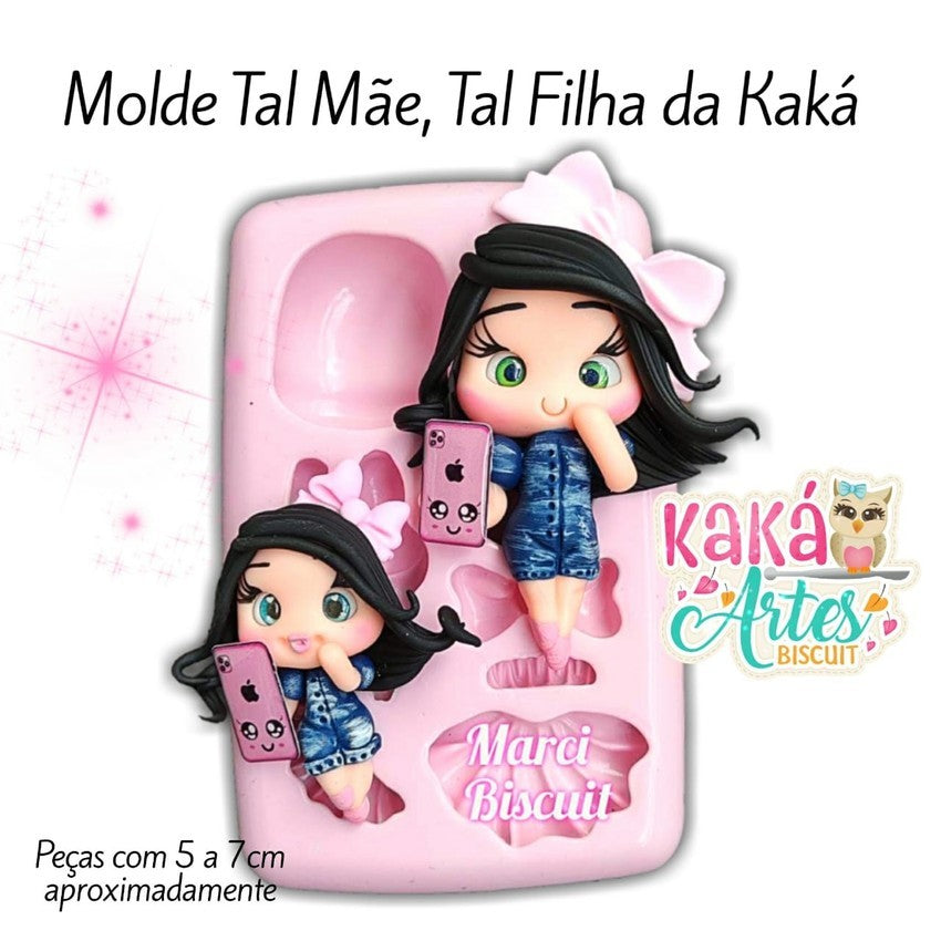 Molde de Silicon Tal Mae, Tal Filha da Kaka