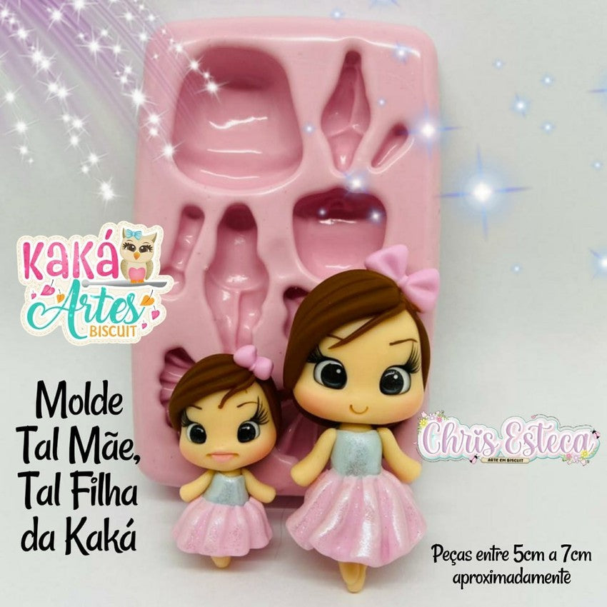 Molde de Silicon Tal Mae, Tal Filha da Kaka