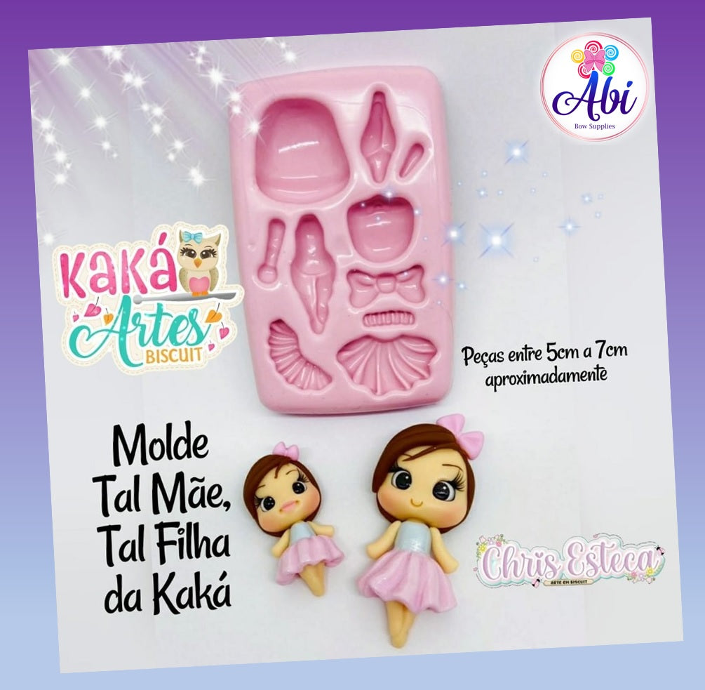 Molde de Silicon Tal Mae, Tal Filha da Kaka