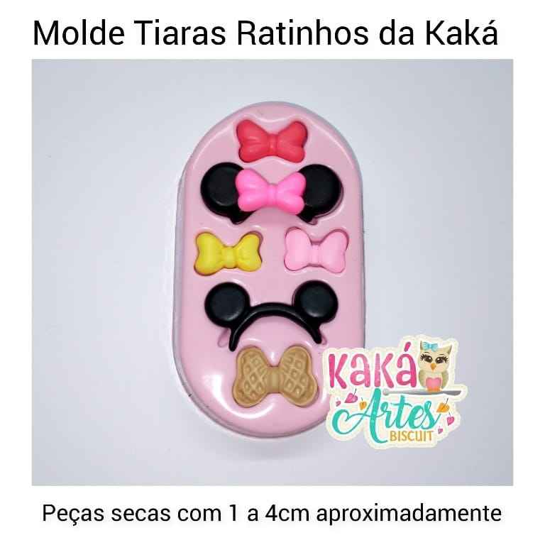 Molde de Silicon Tiaras Ratinhos KK