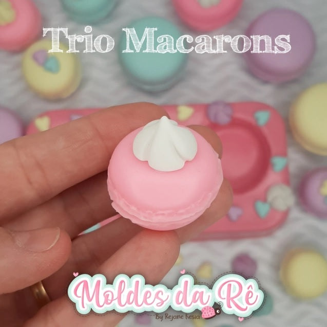 Molde de Silicon Trio de Macarons