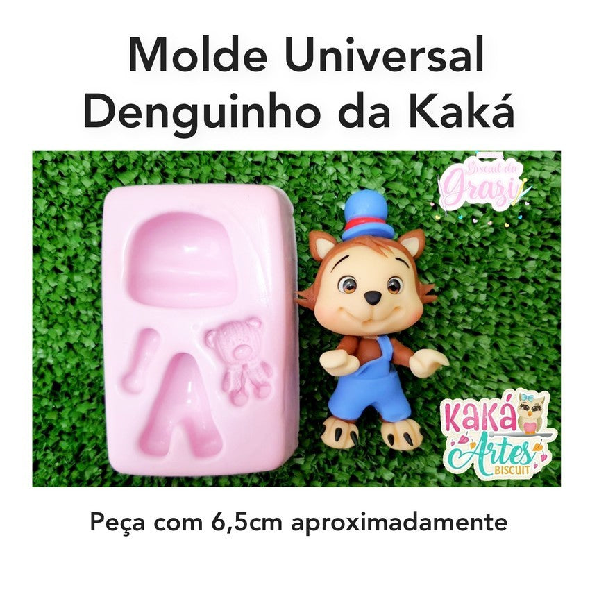Molde de Silicon Universal Denguinho da Kaka.