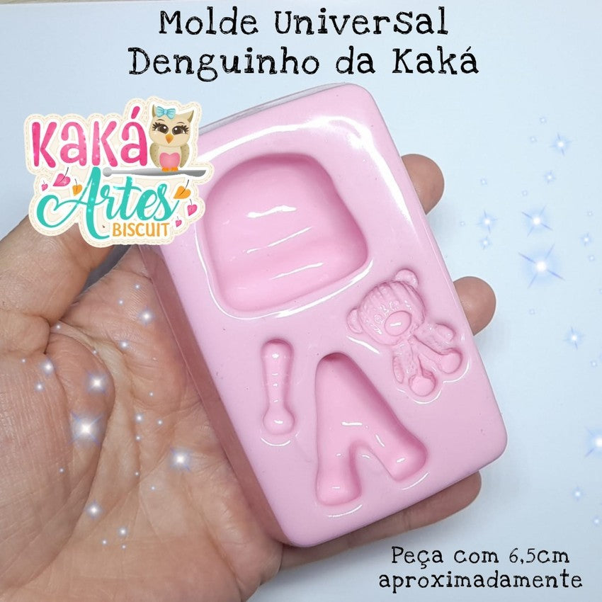 Molde de Silicon Universal Denguinho da Kaka.