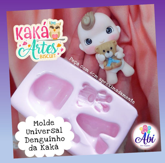 Molde de Silicon Universal Denguinho da Kaka.