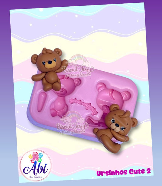 Molde de Silicon Ursinhos Cute 2. Biscuit Jessy