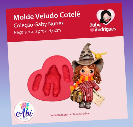 Molde de Silicon Vestido Cotele. Faby Rodrigues