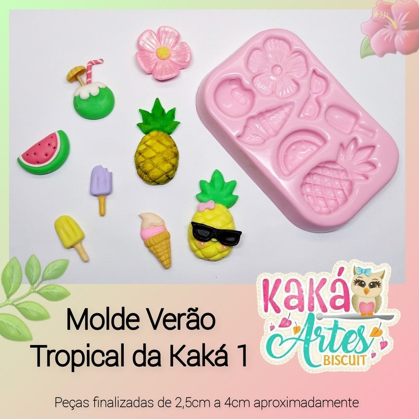 Molde de Silicon Verao Tropical da Kaka 1