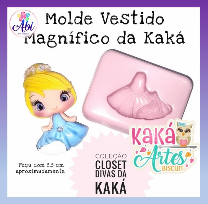 Molde de Silicon Vestido Magnifico da Kaká