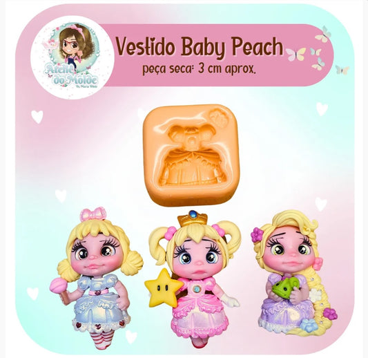 Molde de Silicon Vestido Baby Peach AdM