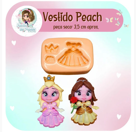 Molde de Silicon Vestido Peach AdM