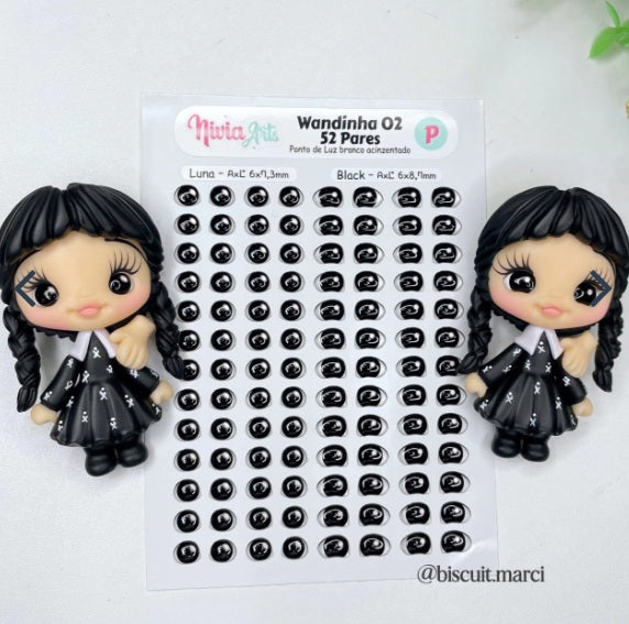 Ojitos Resinados Nivia Arts Mod Wandinha 02