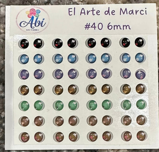 Ojos Resinados Mod 40 6mm