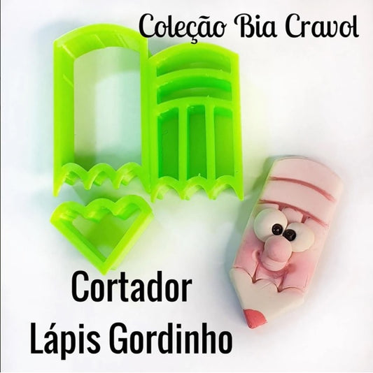 Cortador Lápis Gordinho con Marcador