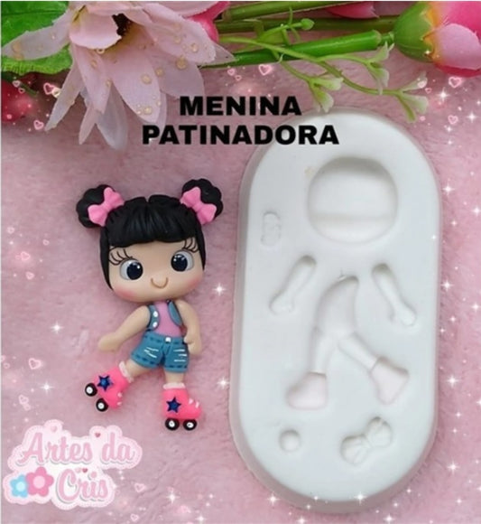 Molde de Silicon Menina Patinadora AC