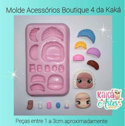 Molde de Silicon Acessórios Boutique 4 da Kaká