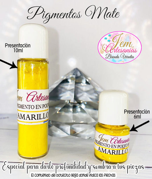 Pigmento en Polvo 10ml. Amarillo BU