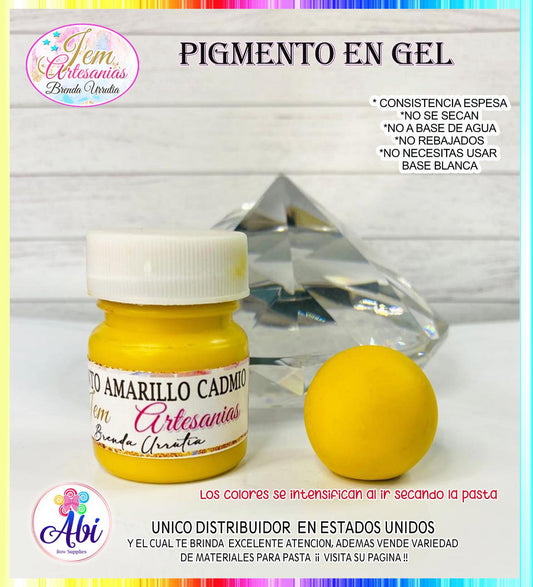 Pigmento en Gel Color Amarillo Cadmio BU