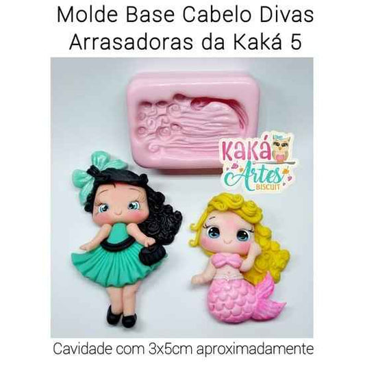 Molde de Silicon Base Cabelo Divas Arrasadoras 5