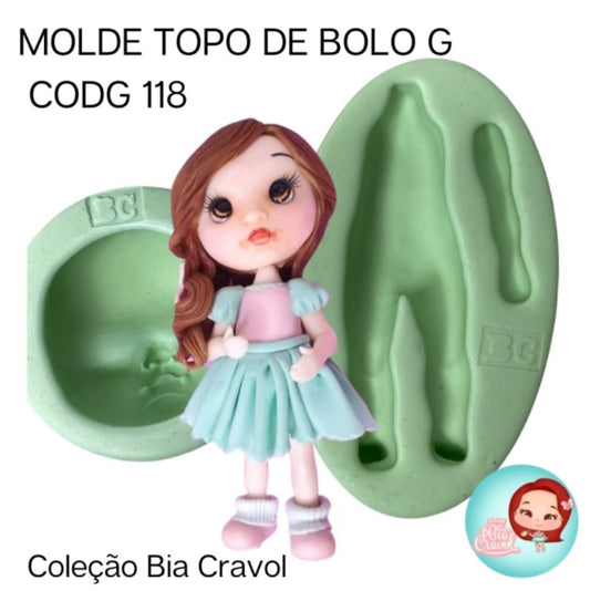 Molde de Silicon Topo de Bolo G - Cod. 118