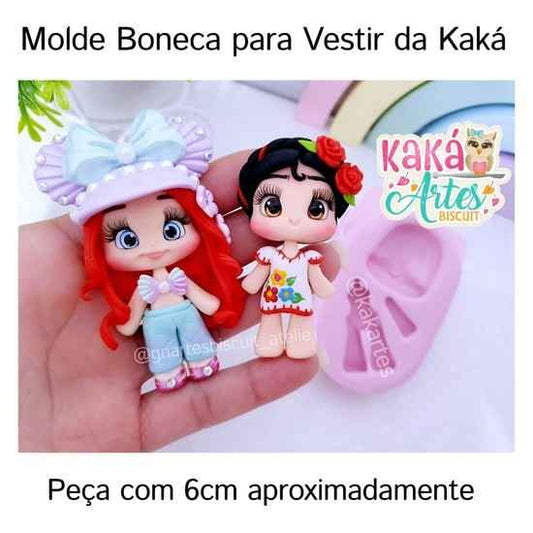 Molde de Silicon Boneca para Vestir