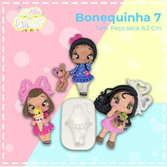 Molde de Silicon Bonequinha 7 AC