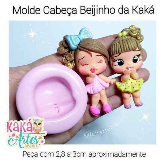 Molde de Silicon Cabeça Beijinho