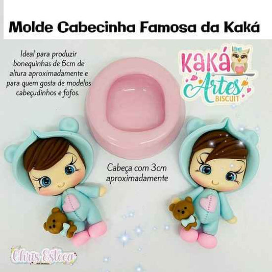 Molde de Silicon Cabecinha Famosa