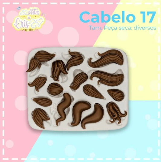 Molde de Silicon Cabelo 17 AC