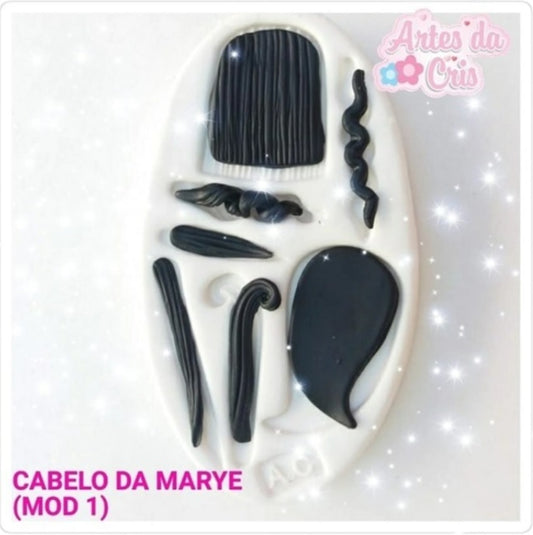 Molde de Silicon Cabelo da Marye Mod 1 AC