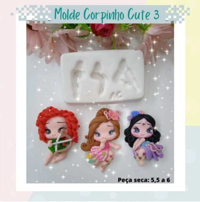 Molde de Silicon Corpinho Cute 3 AC