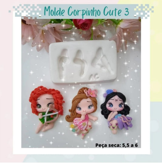 Molde de Silicon Corpinho Cute 3 AC
