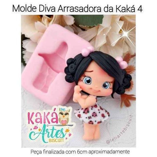 Molde de Silicon Molde Diva Arrasadora da Kaká 4