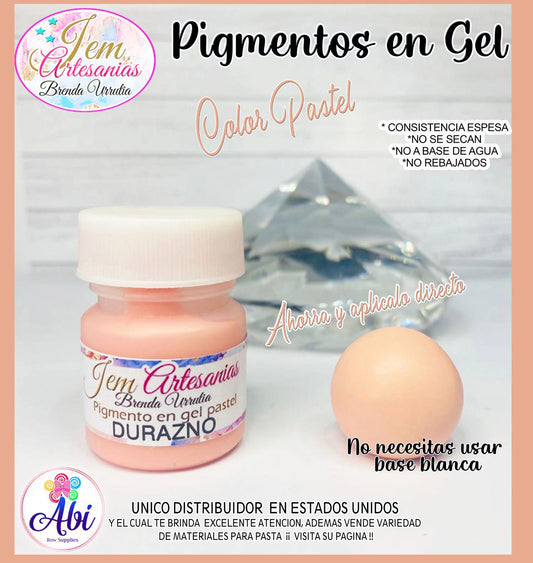 Pigmento en Gel color Durazno Pastel BU