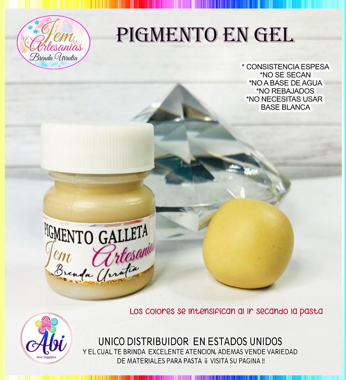 Pigmento en Gel color Galleta BU