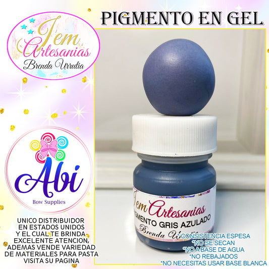 Pigmento en Gel color Gris Azulado