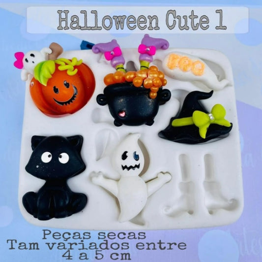 Molde de Silicon Halloween Cute 1 AC