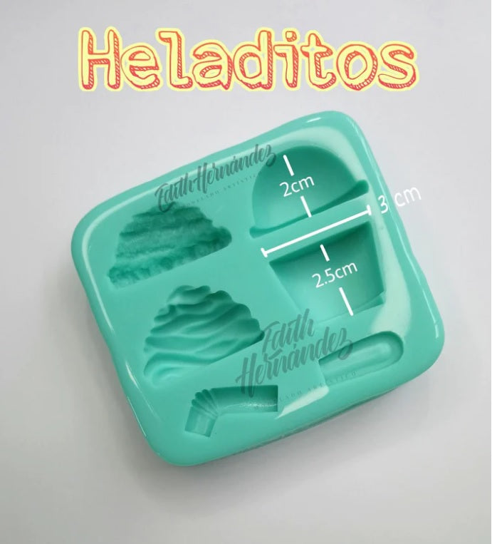 Molde de Silicon Heladitos