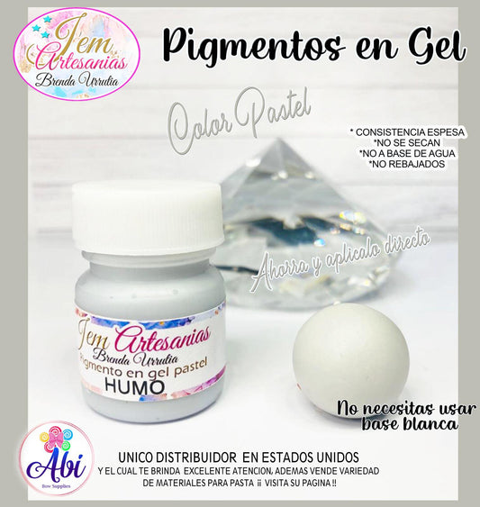 Pigmento en Gel color Humo Pastel BU