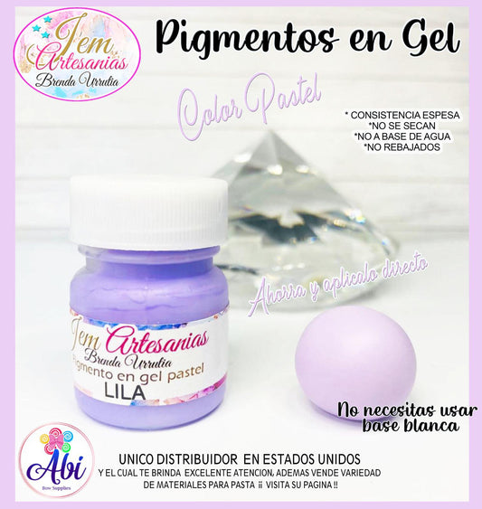 Pigmento en Gel color Lila Pastel BU