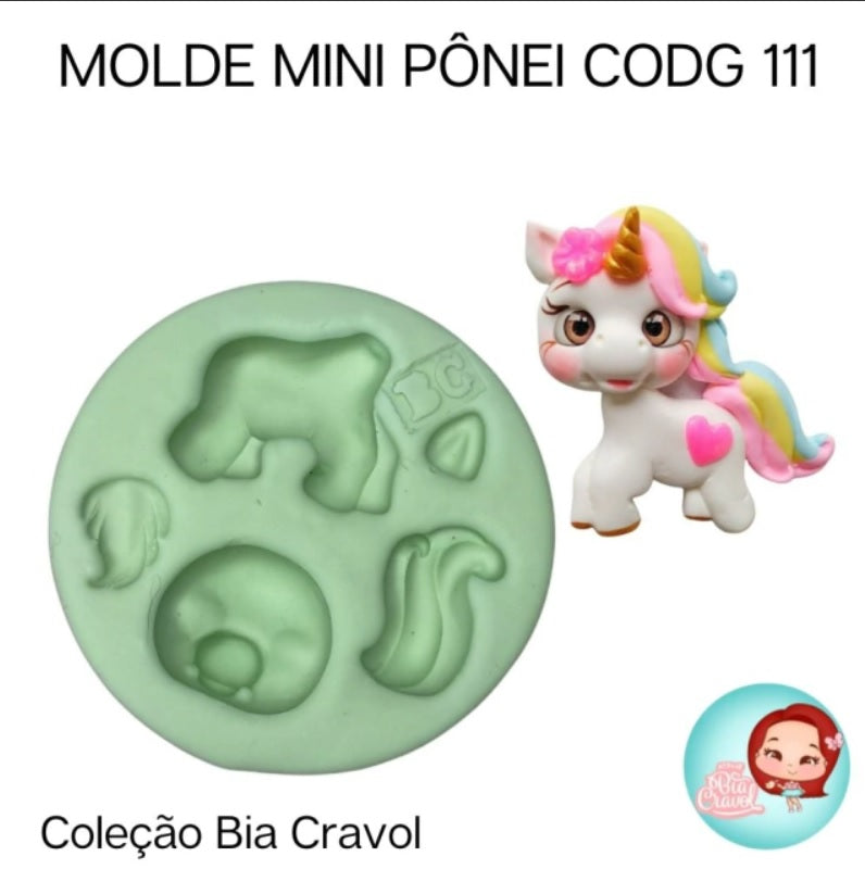 Molde de Silicon Mini Pônei - codg 111