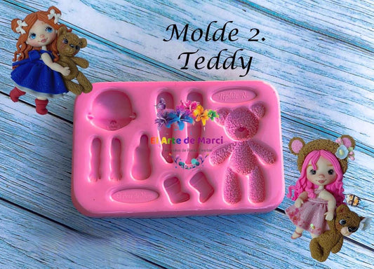 Molde de Silicon Teddy