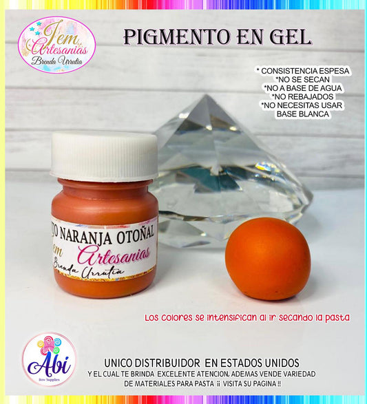 Pigmento en Gel color Naranja Otonal BU