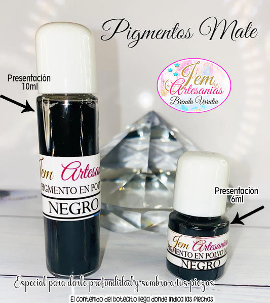 Pigmento en Polvo 10ml. Negro BU