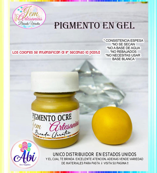 Pigmento en Gel color Ocre BU