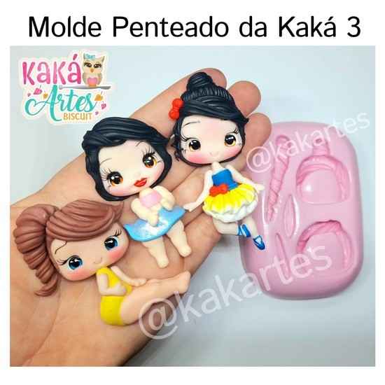 Molde de Silicon Penteado da Kaká 3