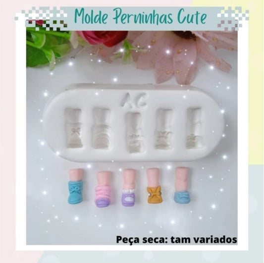 Molde de Silicon Perninhas Cute AC